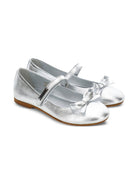 Ballerine per bambina Monnalisa color argento metalizzate - Rubino Kids