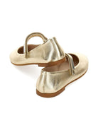 Ballerine per bambina Monnalisa color oro con cinturino - Rubino Kids