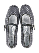 Ballerine per bambina Monnalisa grigie con rifinitura con strass - Rubino Kids