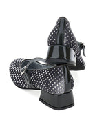 Ballerine per bambina Monnalisa grigie con rifinitura con strass - Rubino Kids