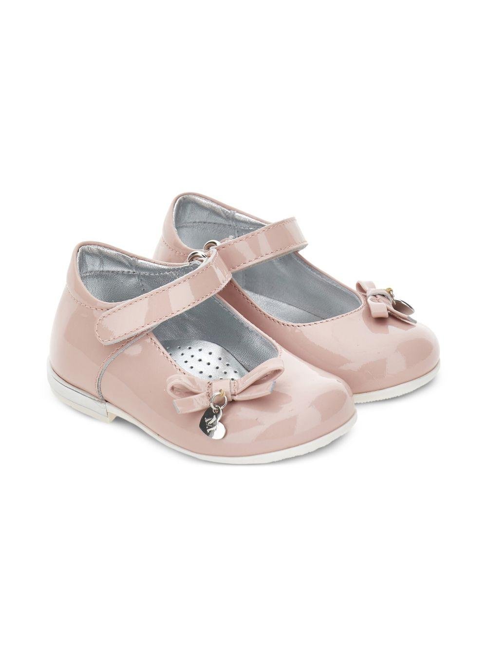 Ballerine per bambina Monnalisa rosa con dettaglio fiocco - Rubino Kids