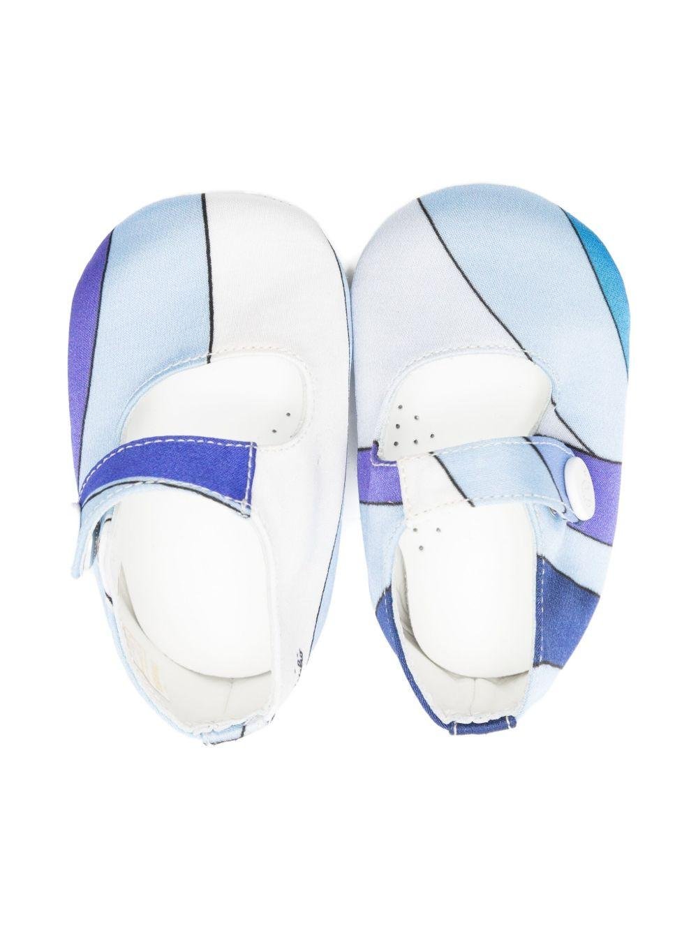 Ballerine per Emilio Pucci Junior multicolore con motivo astratto - Rubino Kids