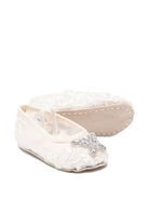 Ballerine per neonata Aruna Seth bianche con decorazione farfalla - Rubino Kids