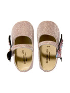 Ballerine per neonata BabyWalker rosa con glitter e decorazione a farfalla - Rubino Kids