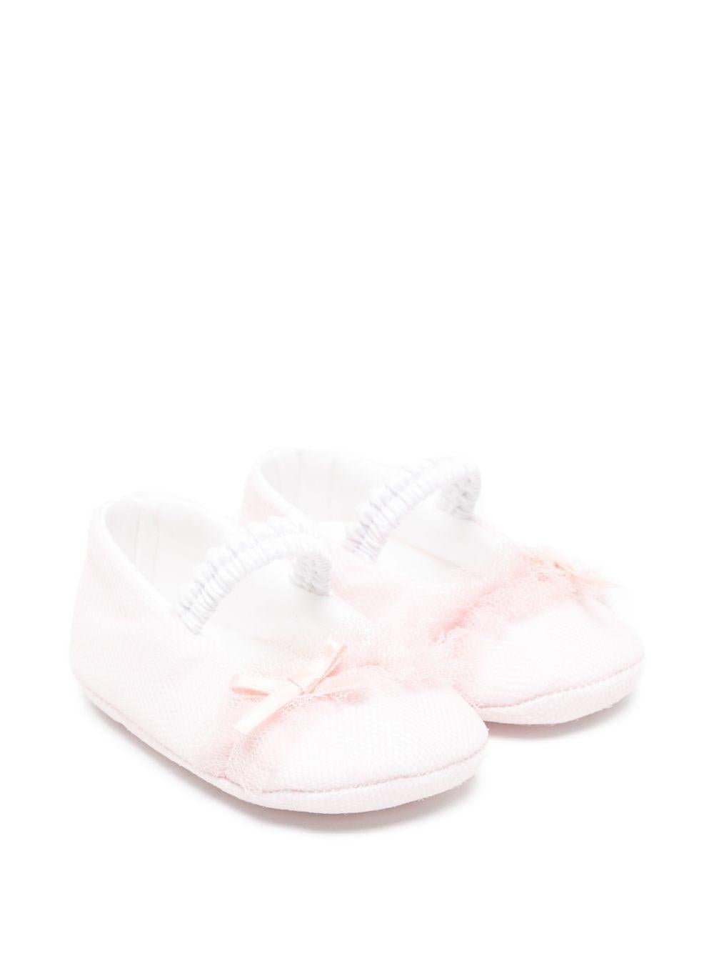 Ballerine per neonata Colorichiari rosa chiaro con fiocco - Rubino Kids
