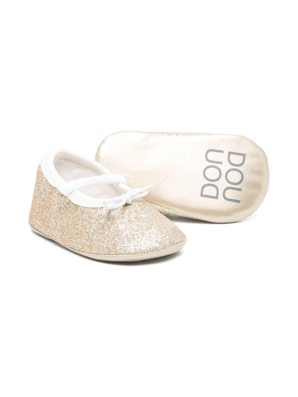 Ballerine per neonata Douuod Kids oro con glitter - Rubino Kids