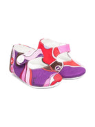 Ballerine per neonata Emilio Pucci Junior multicolore con stampa astratta - Rubino Kids