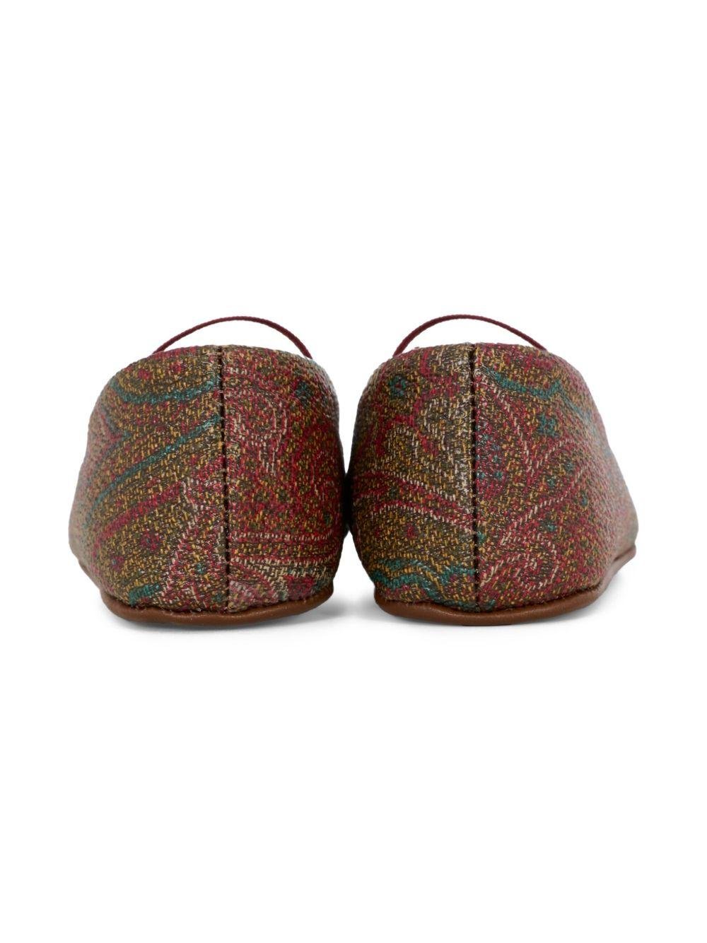 Ballerine per neonata ETRO KIDS multicolore con stampa paisley - Rubino Kids