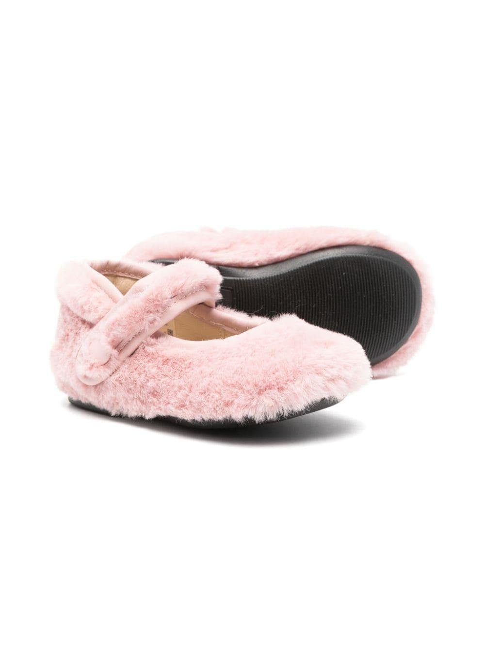 Ballerine per neonata Florens rosa in pelliccia - Rubino Kids