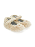 Ballerine per neonata Monnalisa beige con finitura morbida - Rubino Kids