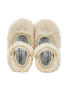 Ballerine per neonata Monnalisa beige con finitura morbida - Rubino Kids