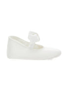 Ballerine per neonata Monnalisa bianco con fiocco - Rubino Kids