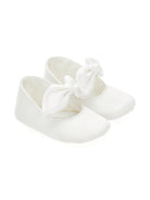 Ballerine per neonata Monnalisa bianco con fiocco - Rubino Kids