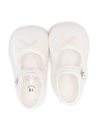 Ballerine per neonata Monnalisa con fiocco decorato con gioielli - Rubino Kids