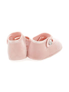 Ballerine per neonata Monnalisa rosa con cinturino Mary Jane - Rubino Kids