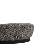 Basco per bambina Dolce & Gabbana Kids nero con motivo spigato - Rubino Kids