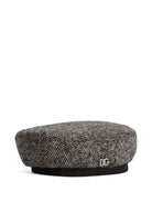 Basco per bambina Dolce & Gabbana Kids nero con motivo spigato - Rubino Kids