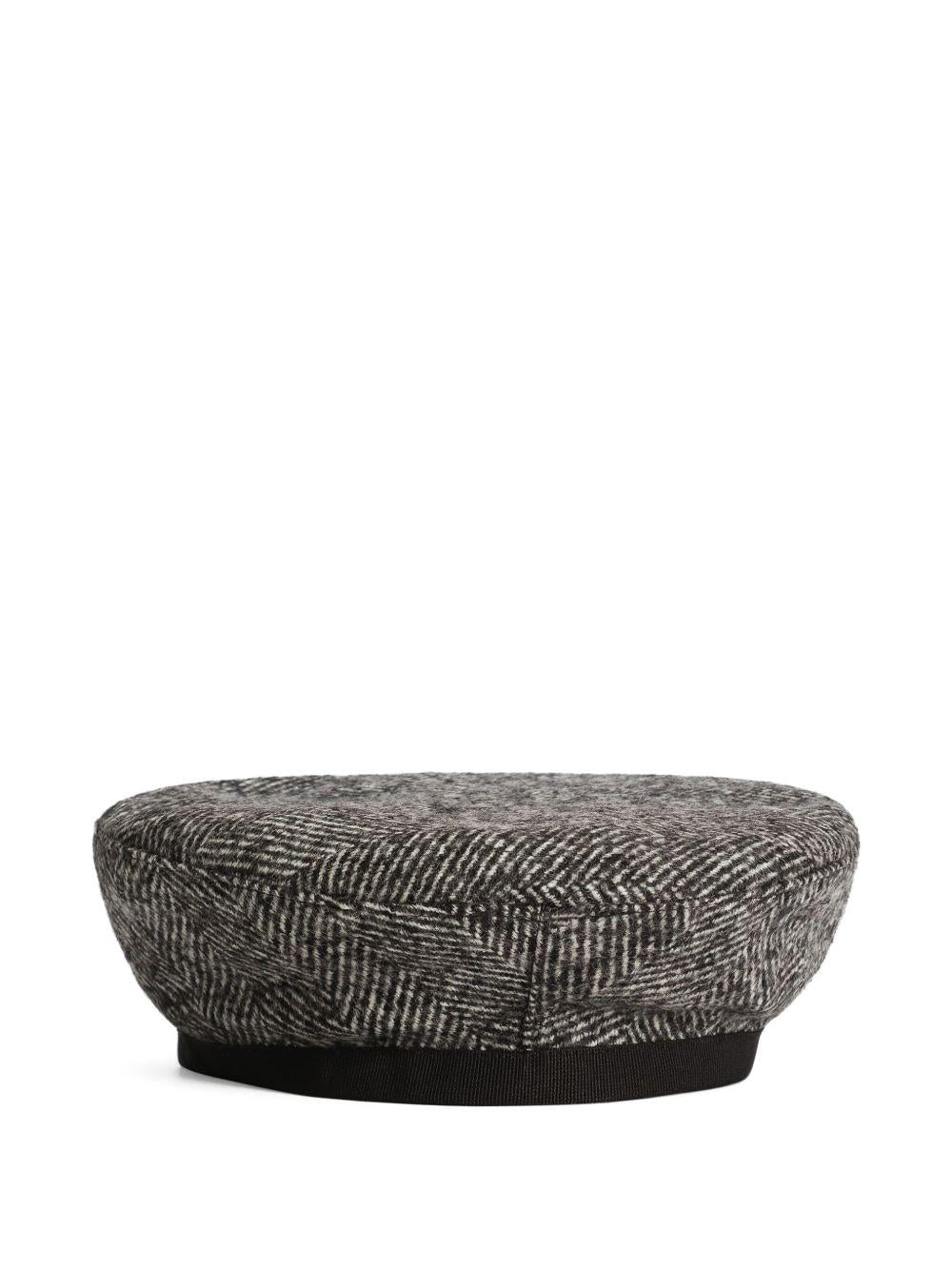 Basco per bambina Dolce & Gabbana Kids nero con motivo spigato - Rubino Kids