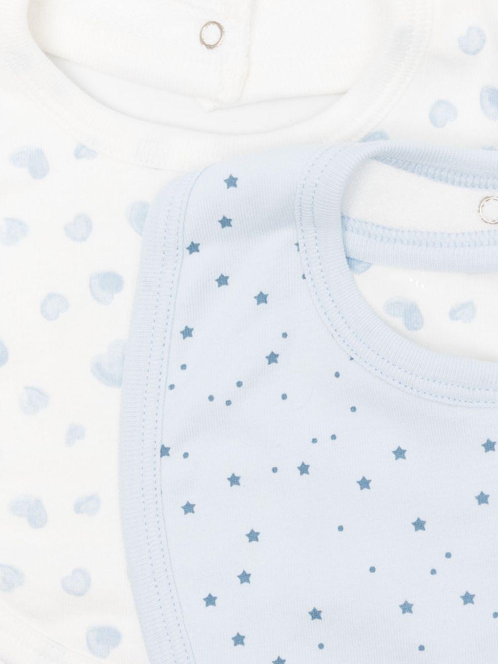 Bavaglini per neonato Petit Bateau multicolore con chiusura a bottoni automatici - Rubino Kids
