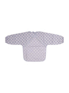 Bavaglino con maniche per neonati Avery Row azzurro con motivo a scacchiera - Rubino Kids