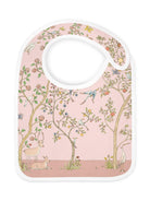 Bavaglino per neonata Atelier Choux rosa con stampa grafica - Rubino Kids