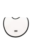 Bavaglino per neonata Elisabetta Franchi La Mia Bambina bianco con ricamo - Rubino Kids