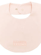 Bavaglino per neonata Elisabetta Franchi La Mia Bambina rosa con logo ricamato - Rubino Kids