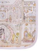 Bavaglino per neonati Atelier Choux Dollhouse bianco con stampa grafica - Rubino Kids