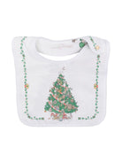 Bavaglino per neonati Atelier Choux Paris bianco con decorazione natalizia - Rubino Kids