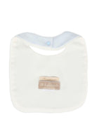 Bavaglino per neonato La Stupenderia azzurro con dettaglio ricamato - Rubino Kids