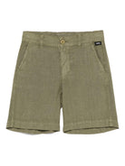 Bermuda in lino per bambino Aspesi Kids verde con passanti - Rubino Kids