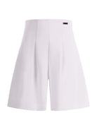 Bermuda per bambina Monnalisa bianco con pieghe - Rubino Kids