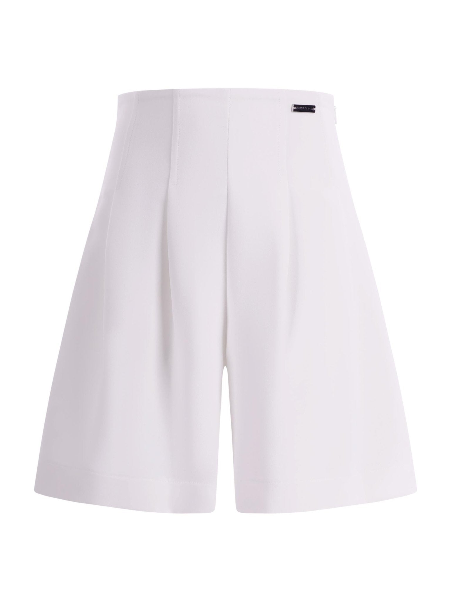 Bermuda per bambina Monnalisa bianco con pieghe - Rubino Kids