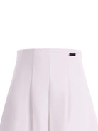 Bermuda per bambina Monnalisa bianco con pieghe - Rubino Kids