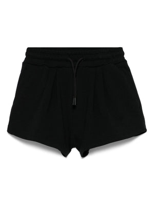 Bermuda per bambina MSGM Kids nero con applicazione posteriore con logo