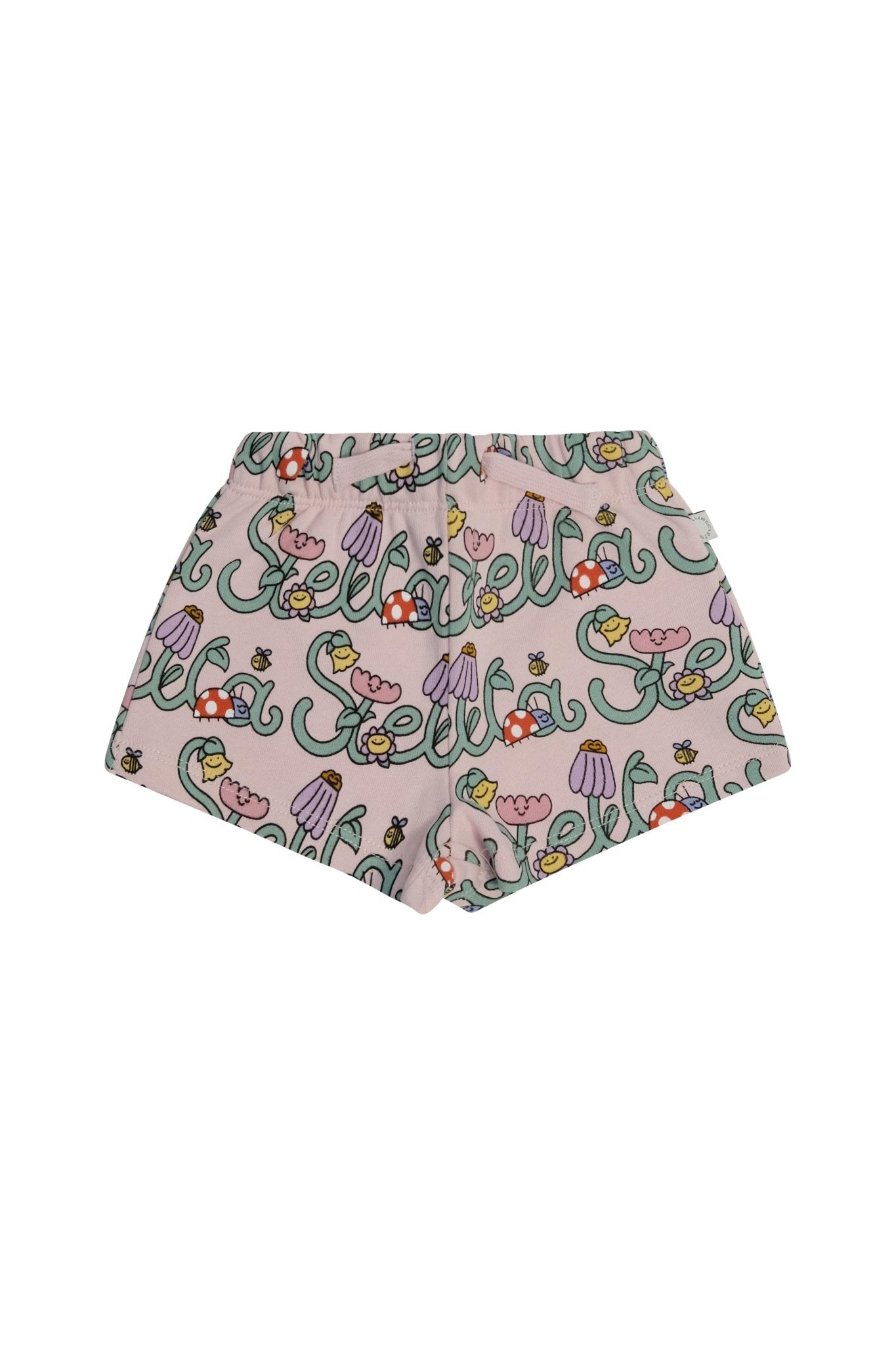 Bermuda per bambina Stella McCartney Kids rosa con stampa grafica all - over - Rubino Kids