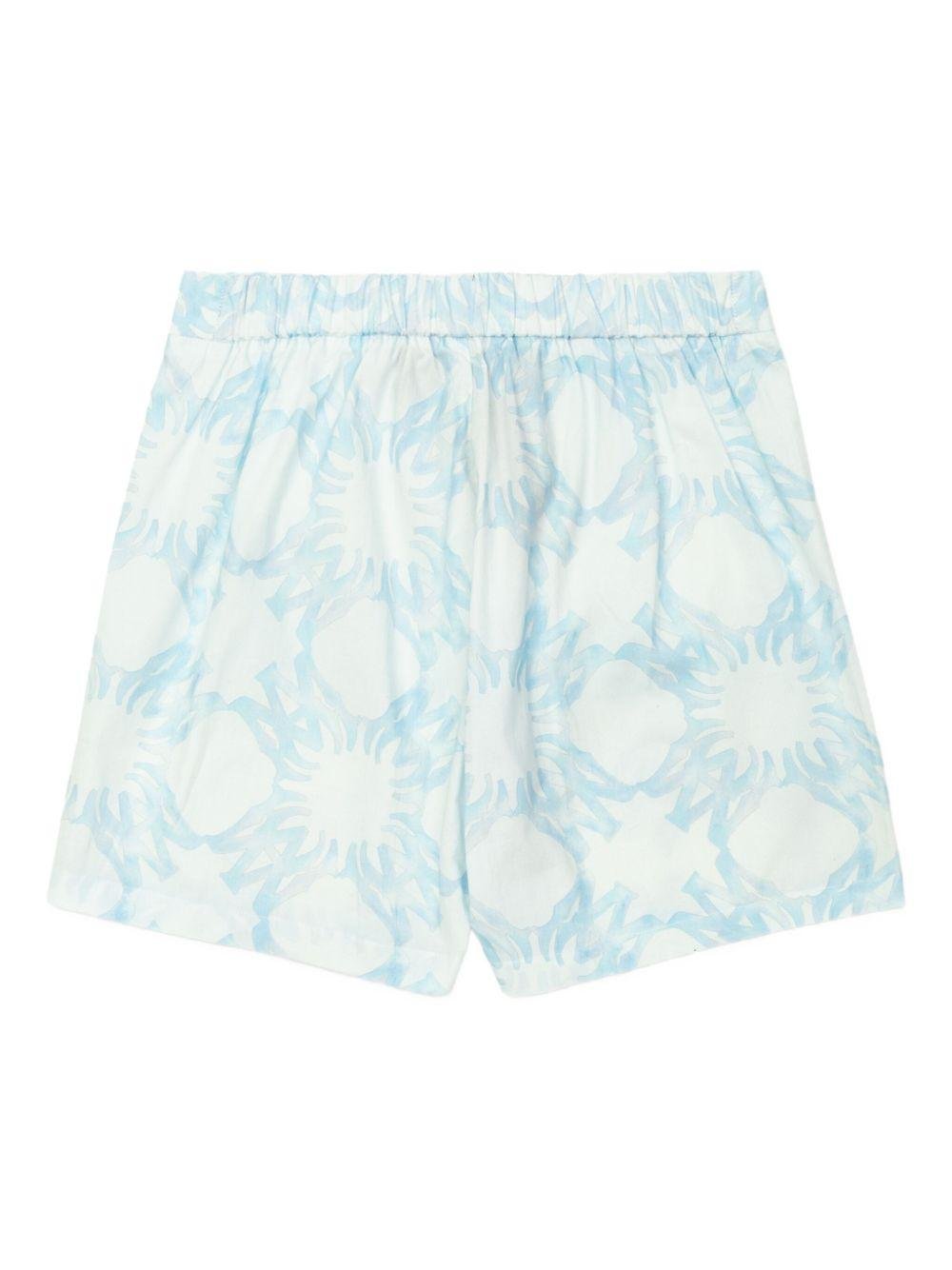 Bermuda per bambino AMIRI KIDS azzurro con pieghe - Rubino Kids