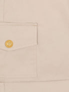 Bermuda per bambino Balmain Kids beige con bottoni color oro - Rubino Kids