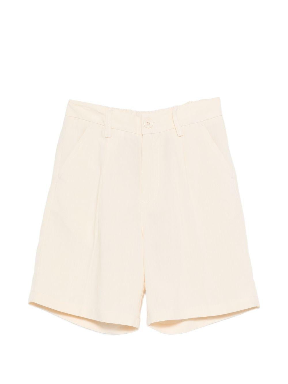 Bermuda per bambino Paolo Pecora Kids beige con pieghe - Rubino Kids