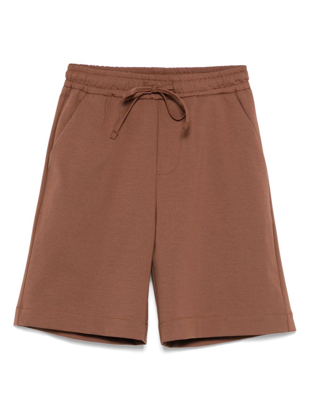 Bermuda per bambino Paolo Pecora Kids marrone con vita con coulisse elasticizzata - Rubino Kids