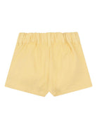 Bermuda per neonata Chloé Kids giallo con pieghe - Rubino Kids