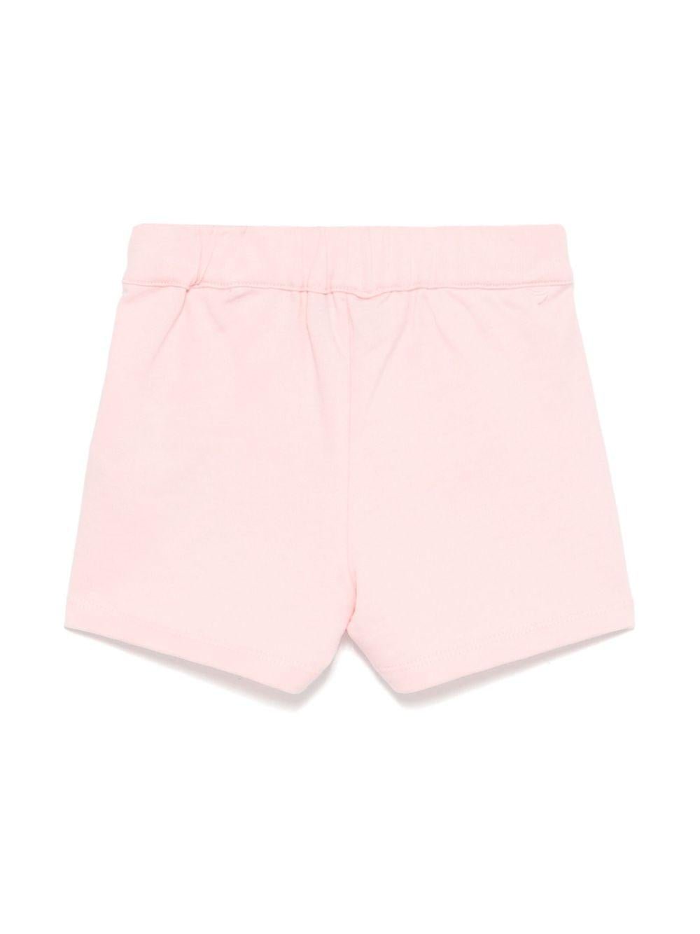 Bermuda per neonata Moschino Kids rosa con vita elasticizzata - Rubino Kids