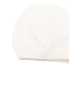 Berretto a maglia per neonata Elisabetta Franchi La Mia Bambina con motivo a rombi - Rubino Kids