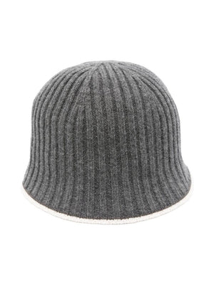 Berretto con catena Monili per bambina Brunello Cucinelli Kids grigio