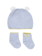 Berretto e calzini per neonati Gensami Kids azzurro con bordo a contrasto (2 pezzi) - Rubino Kids
