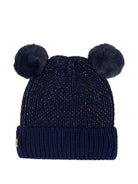 Berretto per bambina Billieblush blu con pompon - Rubino Kids