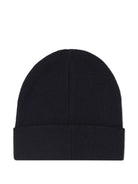 Berretto per bambina DKNY Kids nero con applicazione con logo - Rubino Kids