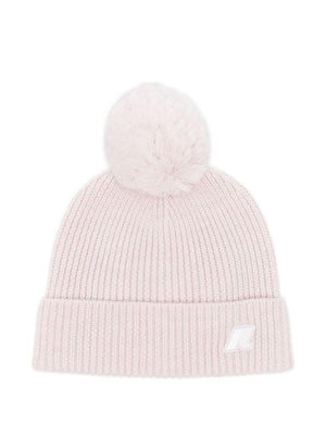 Berretto per bambina K-Way Kids rosa con pompon