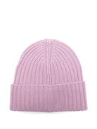 Berretto per bambina Molo rosa con logo a coste - Rubino Kids