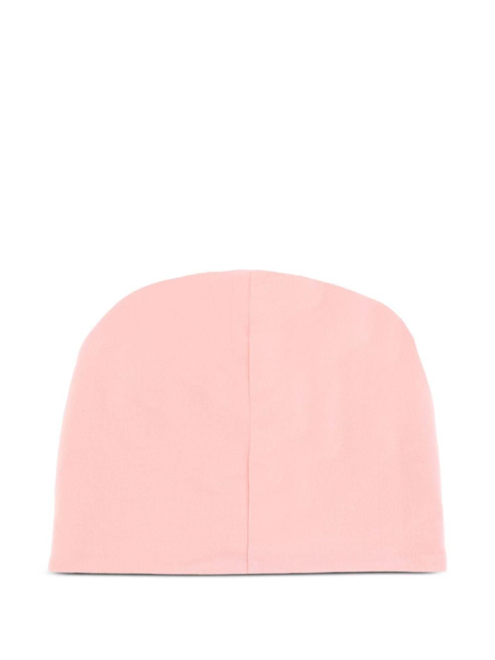 Berretto per bambina Moschino Kids rosa con motivo Teddy Bear - Rubino Kids